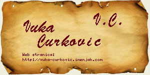 Vuka Ćurković vizit kartica